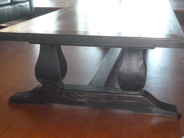 custom black table